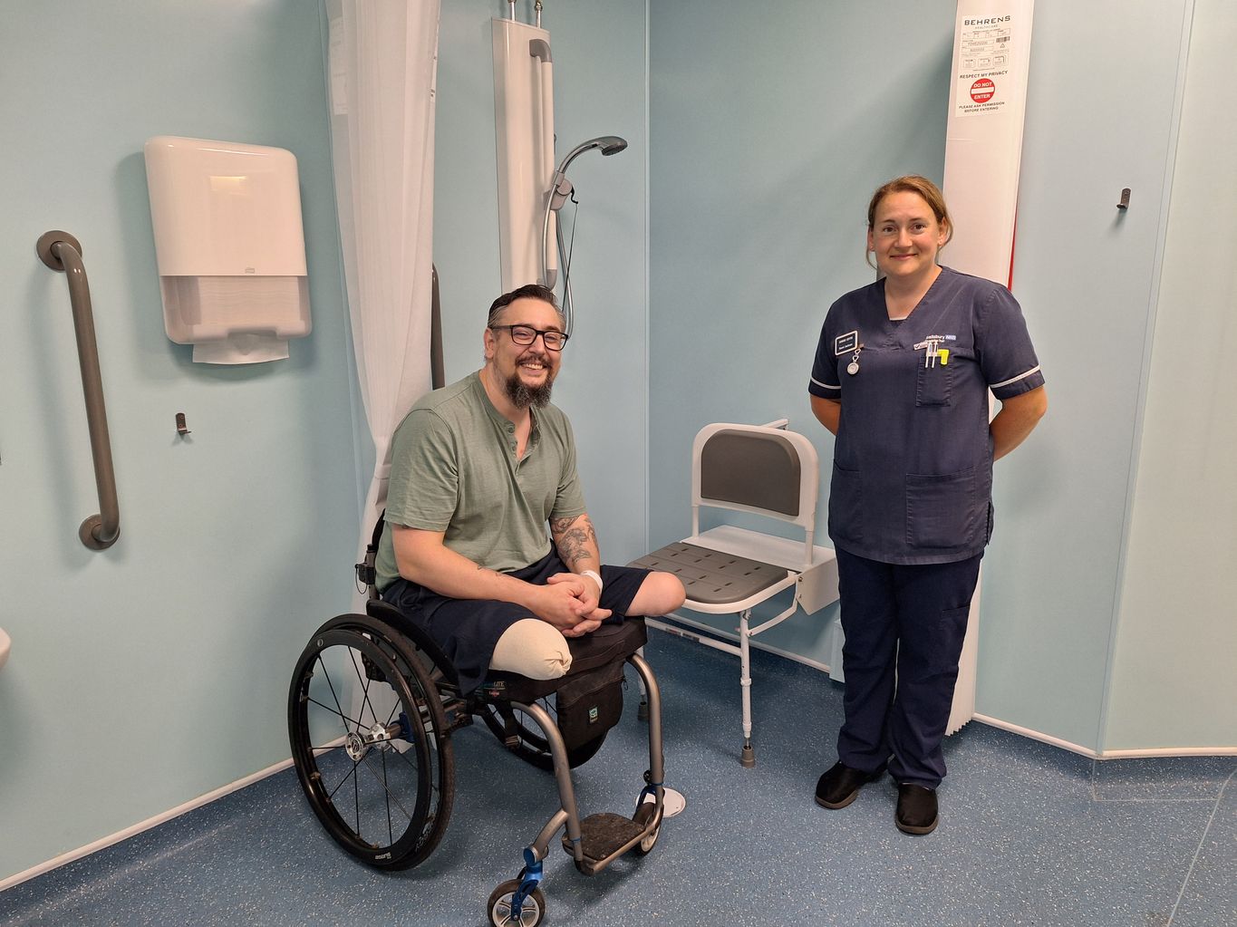 £40k hospital wet room 'making all the difference' to patient recovery